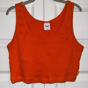 Aritzia TNA Orange Crop Tank Top